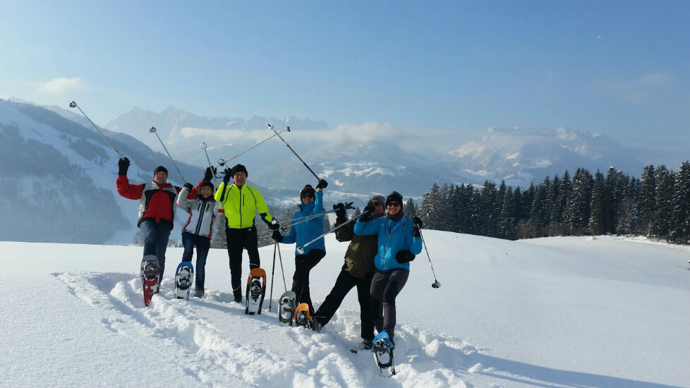 Schneeschuhwandern in Tirol: im Kaiserwinkl geht das sehr einfach!